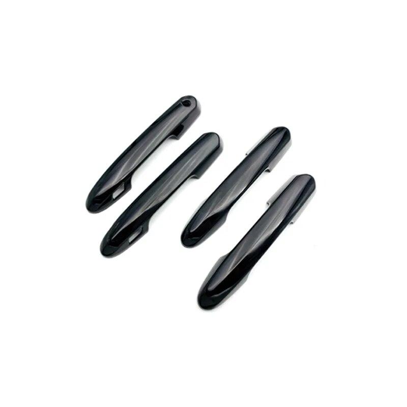 4Pcs Car Door Handles Cover Trim Decoration For Toyota RAV4   RAV 4 Black  ABS