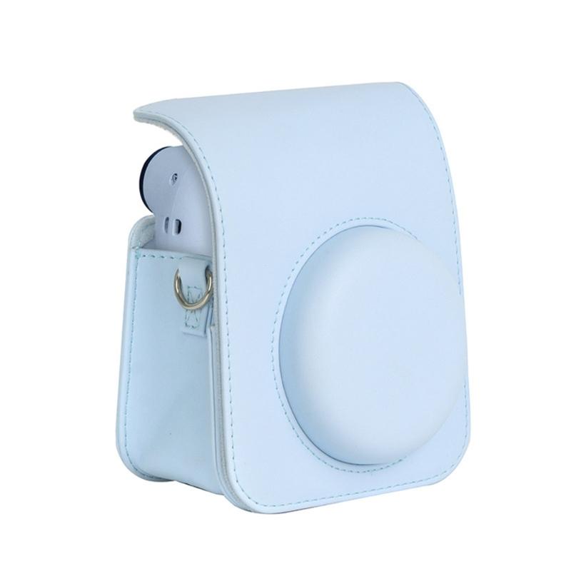 Camera Case PU Leather Soft Silicone Cover Bag for  Polaroid Film Camera Bag w/Shoulder Strap