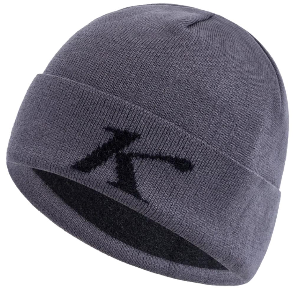 

Новая Модная Зимняя Шапка Унисекс Повседневные Шапки Бини Для Мужчин Женщин Уличная Вязаная Шапка с Буквой K 56cm-60cm