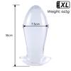 Transparent Dragon Egg Butt Plug Set - Soft Anal Toys for Women,Adult Sex Toys for SM/BDSM Play