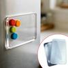 10 Pack Customizable Photo Magnets Craft Set with Clear Square Acrylic Panel, Adhesive Backing, DIY Magnetic Photo Frame for Photo, Crafts, Office,