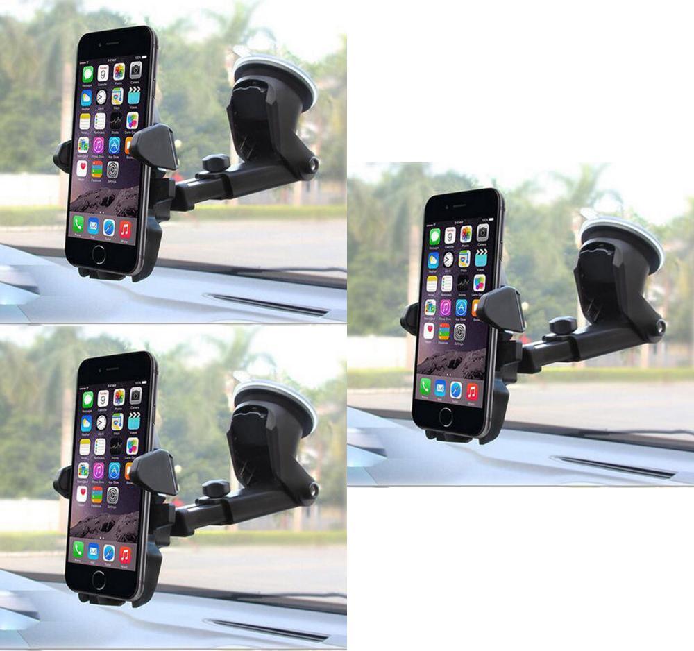 Universal 360 Rotating Car Windshield Mount Holder Stand Bracket For Cell Phone With Premium Quality Design