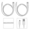 2pcs 1M Charging Data Cable USB Transmission Line Wear Resistant for Android Mobile Phone