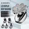 Solimpia 6-In-1 Electric Head Shaver for Bald Men 7 Blades Floating Razor Hair Trimmer USB Rechargeable LED Display Beard Shavers