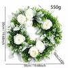 Spring Faux Peony & Eucalyptus Wreath for Home, Front Door, Kitchen, Living Room, Bedroom & Outdoor Decor