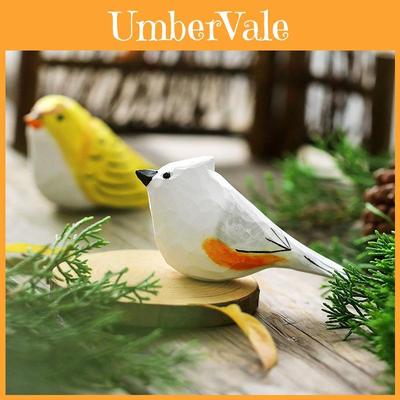 Wooden Little Chubby Bird Toy Decorative Piece For Office And Living Room Decor