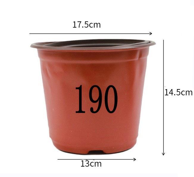 Two-Color Soft Plastic Gallon Flower Pots for Seedlings: Thick, Simple Design for Gardening and Root Control