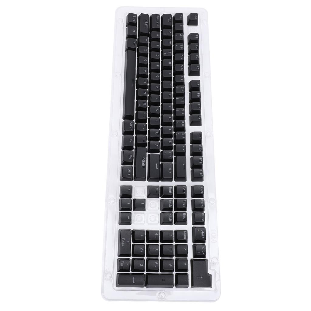 108 Key German Keyboard Keycaps Minimalist Mechanical Keyboard Translucent Keycaps for 61 64 68 84 87 96 98 100 104 108 Keyboards