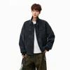 New pu leather feeling ruffian handsome autumn and winter jacket men's locomotive high street American leather jacket trendy brand versatile