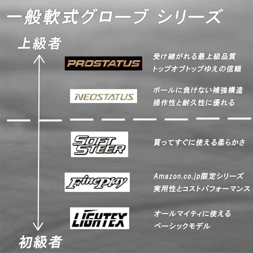 ZETT (ZETT) Baseball/Softball Glove, All-Around, Infield/Outfield, Litex, Right-Handed Throw, Black (1900), BSGB3900A, Web Belt