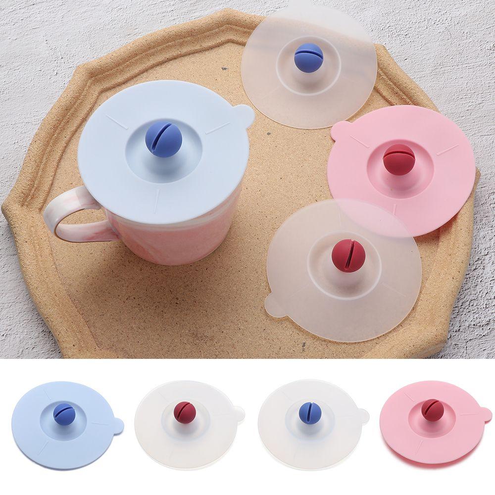 Capace noi pentru ceai și cafea, reutilizabile, cu ventuză, capac din silicon, etanș, anti-praf