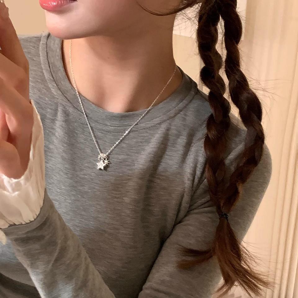 S925 Sterling Silver Star Pendant Necklace - Versatile Luxury Clavicle Jewelry for Women