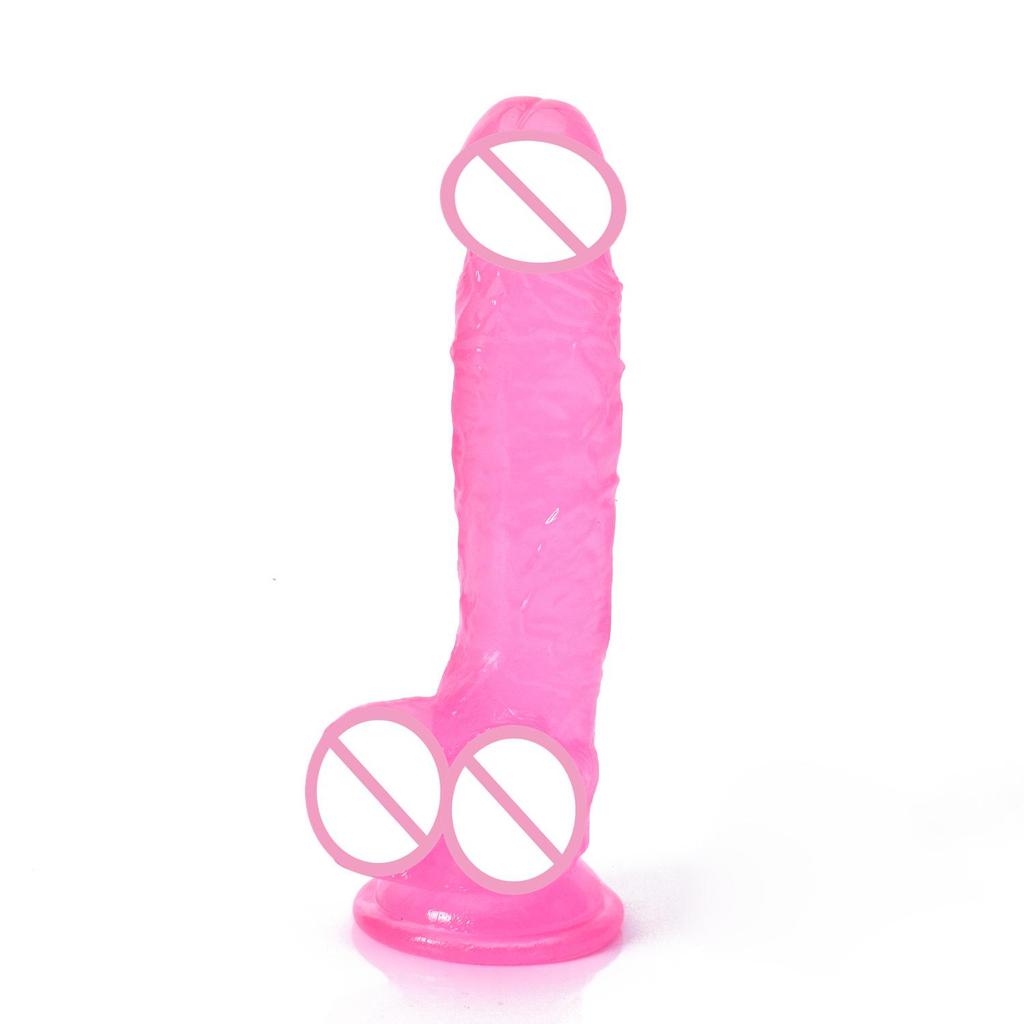 Crystal Simulation Dildo Vibrator – Thick, Lengthened Adult Sex Toy for Women