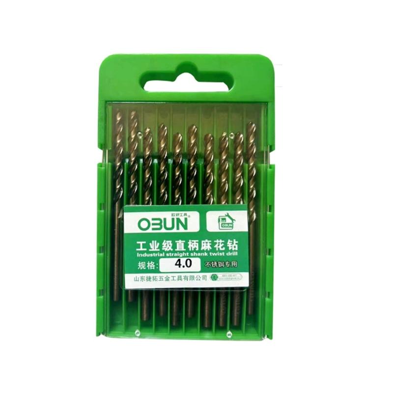 Professional M35 Twists Drill Bit Set 3-14mm Diameter Cobalt Speed Steel for Stainless Steel and Metal Drilling