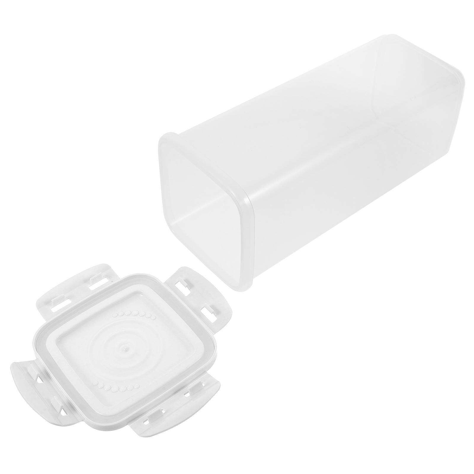 

Ящик для хранения хлеба, герметичный контейнер для буханки, кухонные контейнеры для еды, чехол с крышками, пластиковый держатель для сухих фруктов белый