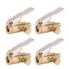 4PCS Tire Inflator Nozzle Adapter Connectors Brass Locking Tire Air Chucks Fit for Schrader Valve