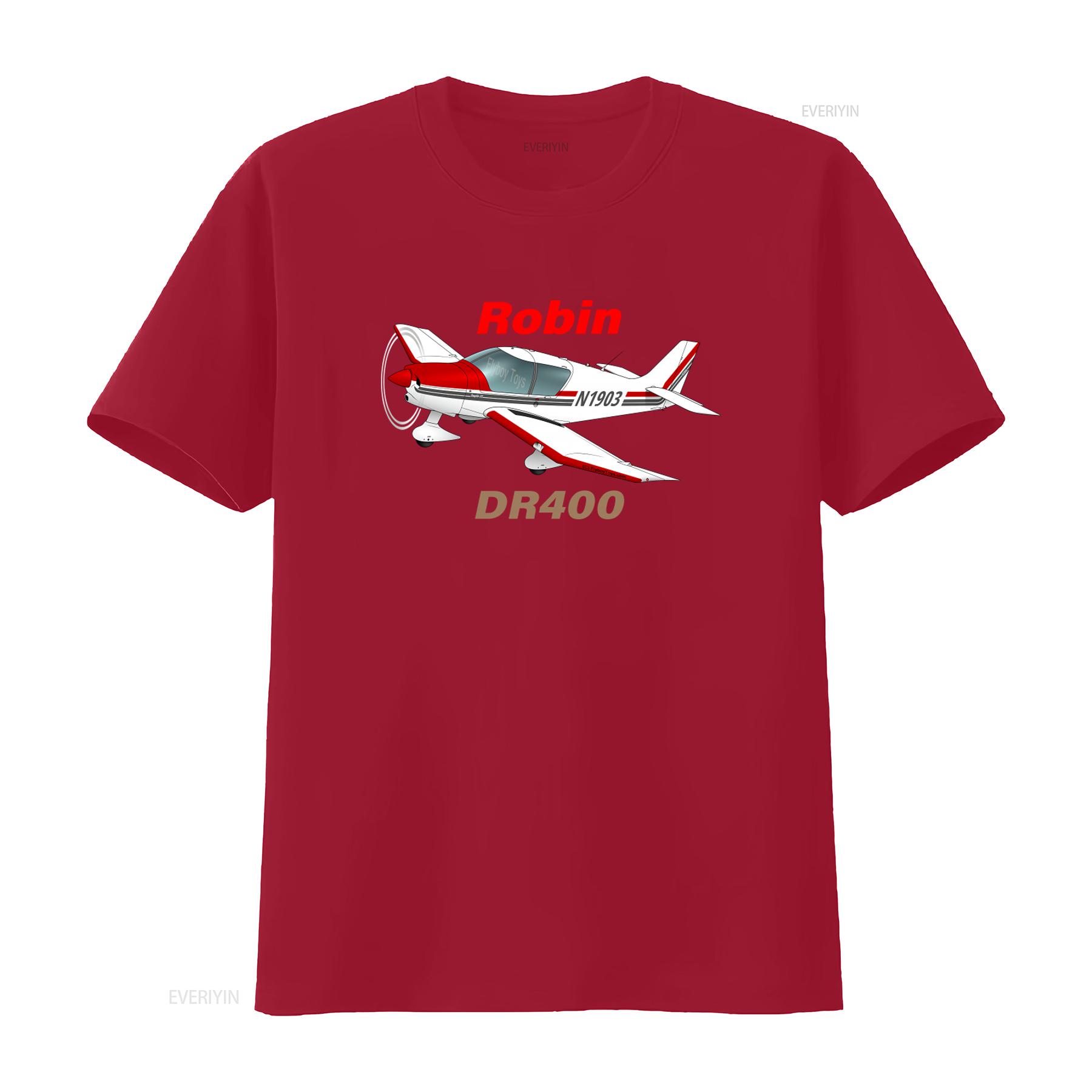 Robin Dr400 Airplane T Shirt for Men and Women Casual Fashion with Unique Aviation Design vintage Washed streetwear Comfortable S