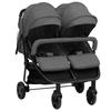 VidaXL Double Stroller Foldable Travel Pram Toddler Outdoor UV Protection 10360