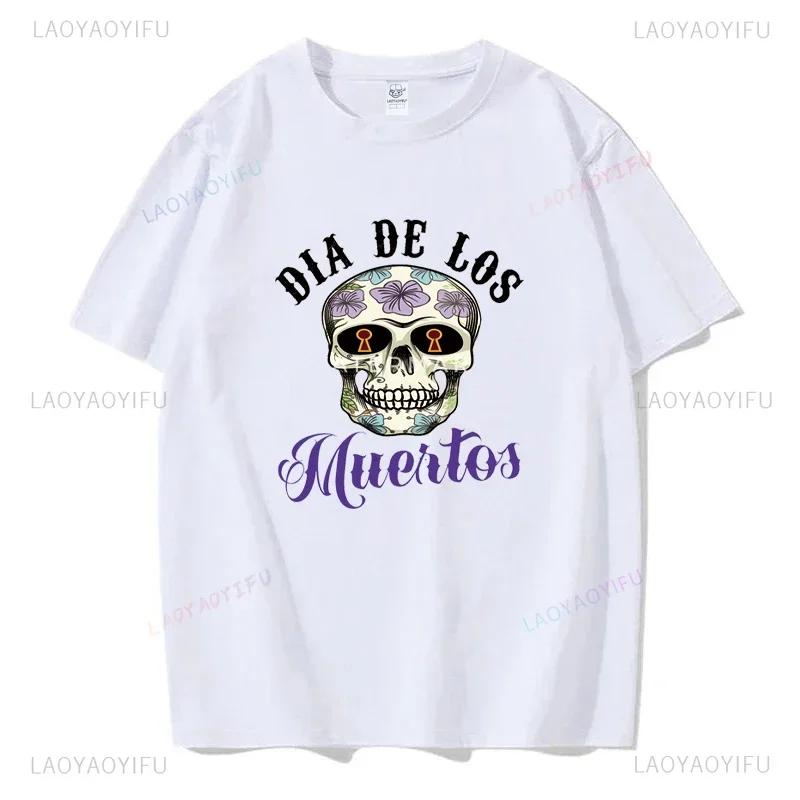 Mexický Den mrtvých ''DÍA DE LOS MUERTOS'' Tištěné tričko Pánské grafické tričko Ležérní pohodlná trička na léto Dámské oblečení