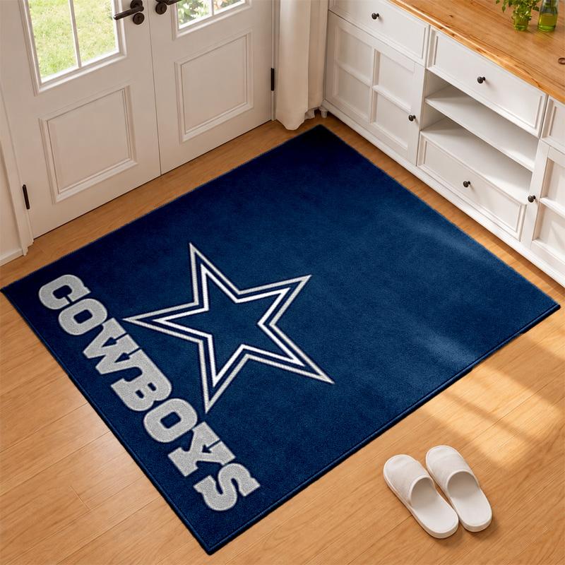 Dallas Cowboys Carpet Door Mat for Living Room or Bedroom Protective Mat Under Chair Office Decoration Christmas Gift Birthday Present