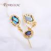 18K Real Gold Plated Abalone Shell Pattern Texture Oval Post Earring Findings With Pearl Pendant Mounting,DIY Pearl Earrings