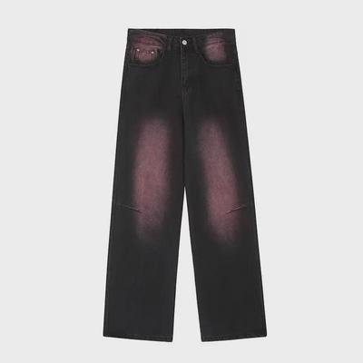 Jeans pour femmes taille haute à jambes larges 2024: Noir & Gris, Ample, Slim, Droit & Longueur au sol