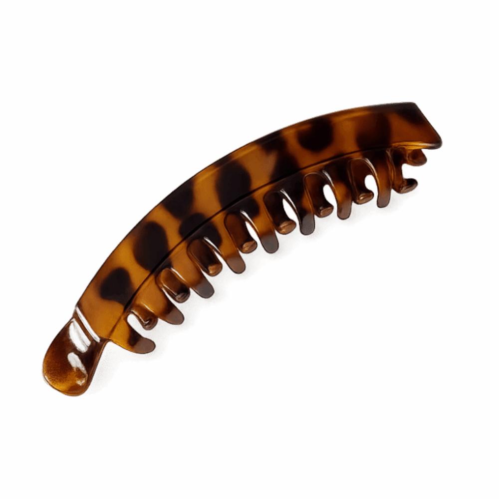 Plastic Fish Shaped Hairpin Large Size Banana Hair Clip  Anti Slip кофейный