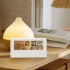 LED Thermometer Thermo-Hygrometer Multifunction Electronic Temperature Humidity Meter Weather Station for Home with Alarm Clock