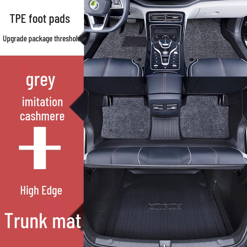 Non-Slip, Waterproof TPE Floor Mats & Door Sill Set for BYD Tang/DMi/EV/LDM-P