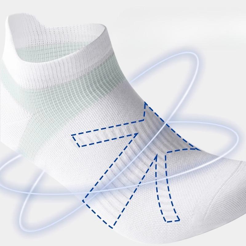 Sports Socks, Men's Short Socks, Pure Cotton Anti-odor, Summer Professional Running, Marathon, Badminton, Men's Basketball, Boat Socks