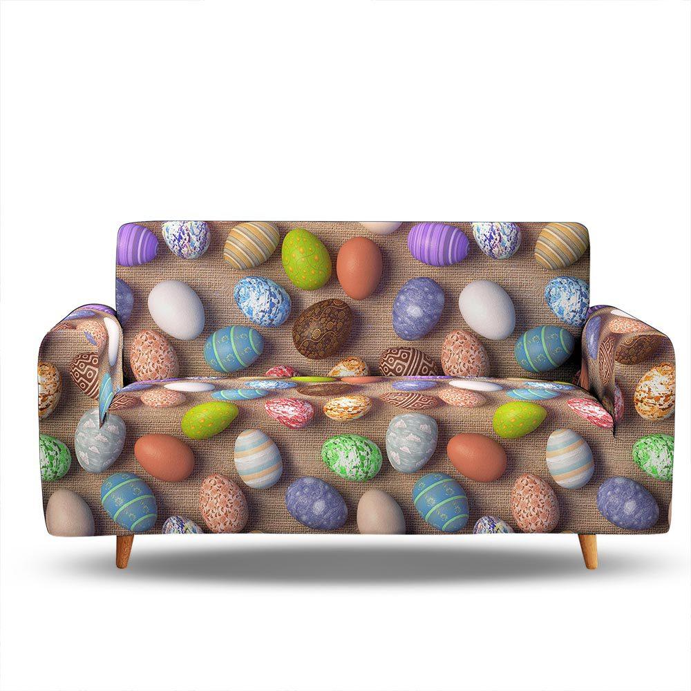 Pebble Easter Dust-Proof and Non-Slip Elastic Sofa Cover, All-Inclusive Magic Cover for All Seasons