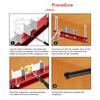 Aluminum Alloy Cabinet Hardware Jig Wardrobe Installation Tool with Adjustable Ruler for Accurate Closet Poles Mounting