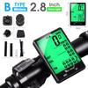 WEST BIKING 2.8" Large Screen Bicycle Computer Wireless Wired Bike Computer Waterproof Speedometer Odometer Cycling Stopwatch