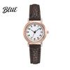 Lightweight Ladies Watch Women Round Dial with Faux Leather Strap