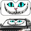 Cat Smiling Face Sun Visor Reusable Aluminum Foil UV Protector Heat Five-Layer Insulation Windshield Sunshades