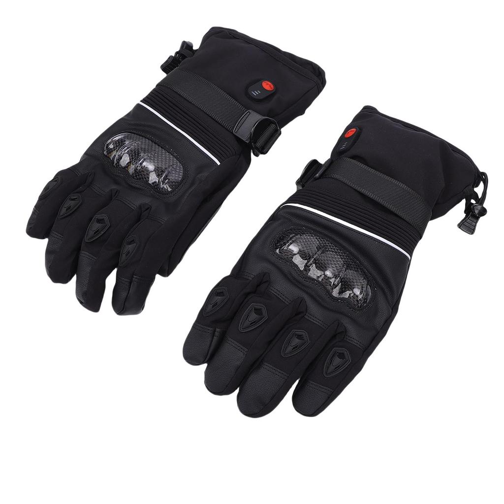 USB Heated Gloves for Men Women Rechargeable Hand Warmer Electric Heating Gloves with 2 Batteries for Cycling Skiing