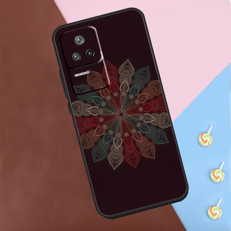 Flowers Mandala Floral Case For Xiaomi POCO M6 Pro X3 X5 X6 Pro F3 F5 M5s Mi 14 Pro 13 13T 11T 12T 12 Lite Cover