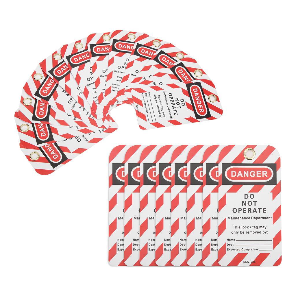 30PCS Lockout Tag Rewritable Danger Do Not Operate Safety Warning Reusable for Industry Chemistry