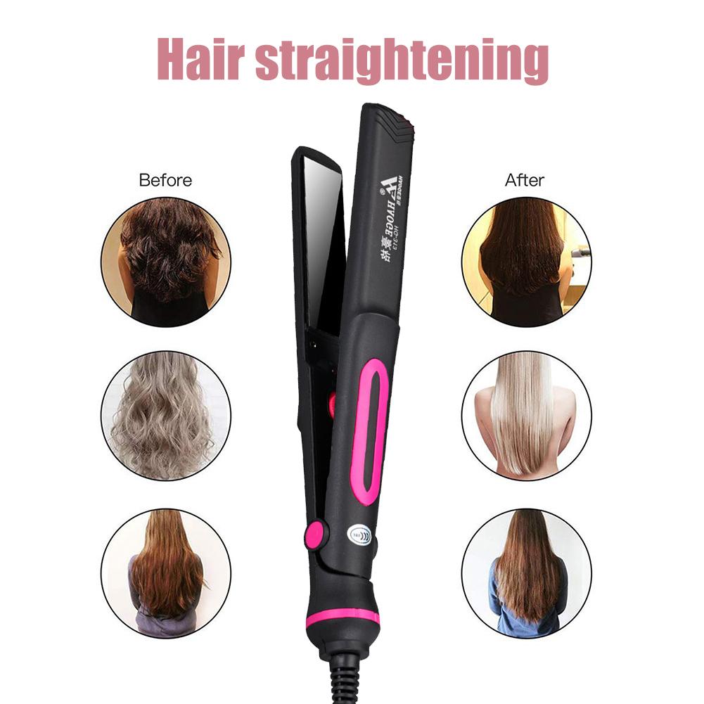 220V Professioneller Haarglätter Dual-Use Lockeneisen Haarglätter PTC Heizung Salon Haarstyling Werkzeuge Pony Schiene