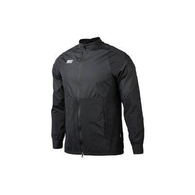 Football Training Sports Jacket With Large Logo And Stand-Up Collar Men Outerwear Black CW5500-010
