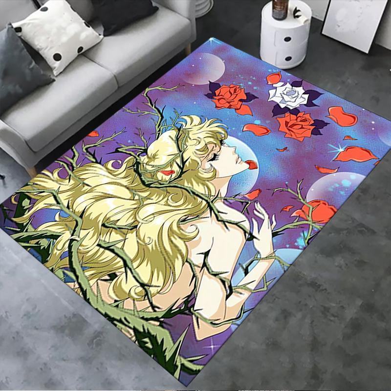 

2025 New Versailles Rose Carpet Rug for Living Room Bedroom Home Sofa Decoration,Kids play Non-slip Floor Mat240 40x60cm( 15x23in )