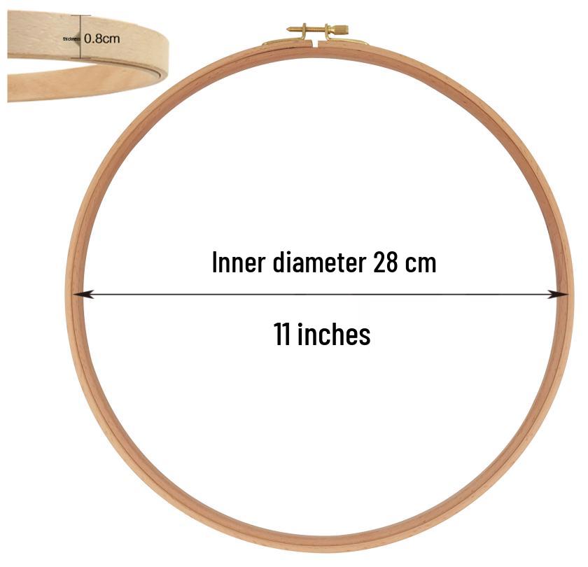 Handmade DIY Embroidery Tool Set with Hoop, Frame, and Stand