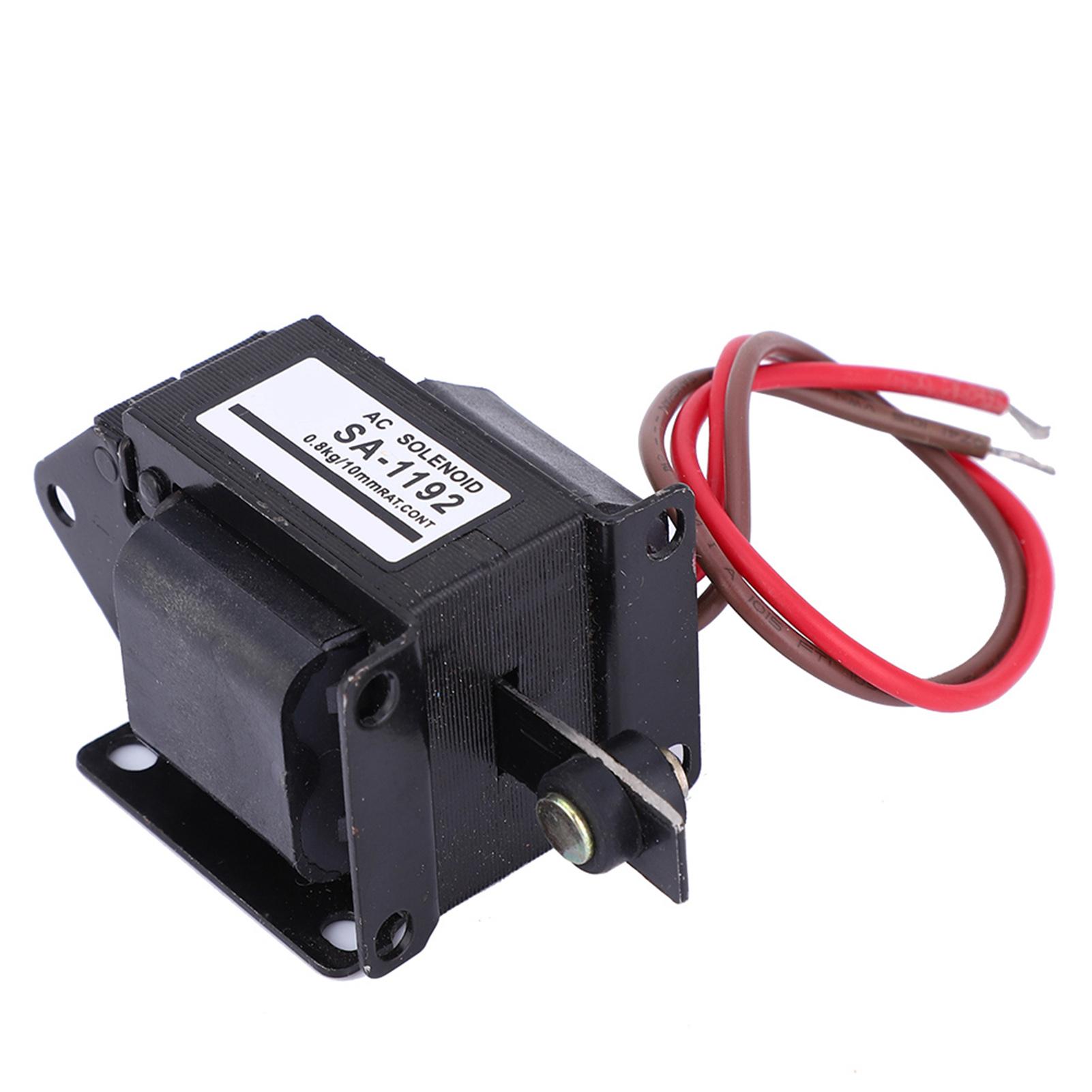 

SA 1192 AC Електромагніт Соленоїд Типу Push Pull Електричний Магніт 220VAC 7.8Н Хід 10мм