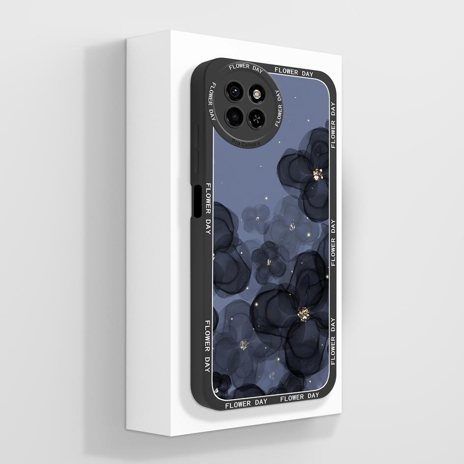 Liquid Silicone Case For Itel S23 4G Back Cover Luxury Shockproof Avocado Daisy Camera Protection Matte Anti Drop Phone Bags For Itel S 23 Bumpers