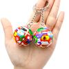 Simulation Sports Football Pendant Keychain Thirty-Two Countries Ball Flag Key Chain For Car  Bag Backpack Accessories Gift