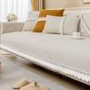 Chenille Lace Sofa Cover Towel Solid Color Universal Living Room Sofa Cushion Mat Non-Slip Sofa Cushion Armrest Backrest Cover