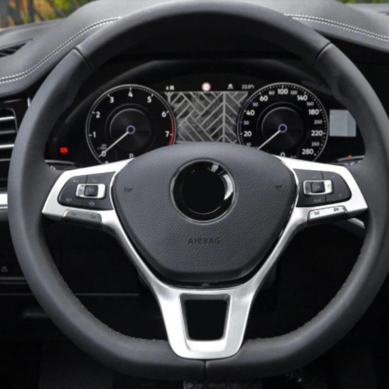 My Good Car ABS Auto-Lenkrad-Bedienfeld-Schalterabdeckung mit Pailletten für Volkswagen VW Golf 7 MK7 MK7.5 2013-