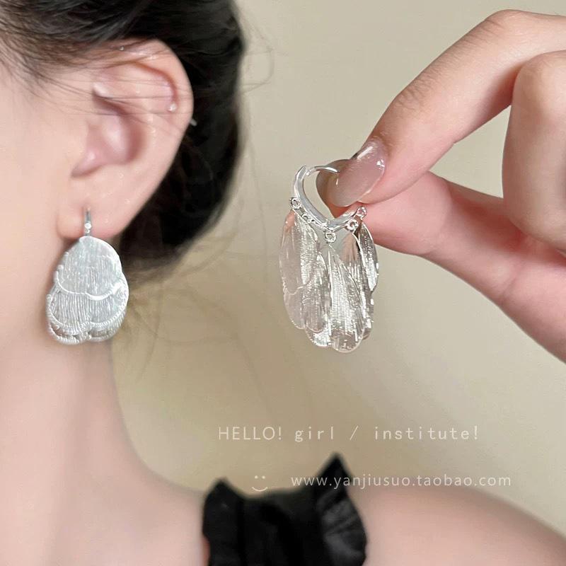 Square & Round Pearl Tassel Earrings for Women - Elegant, Versatile, Niche Design, Exquisite Accessory