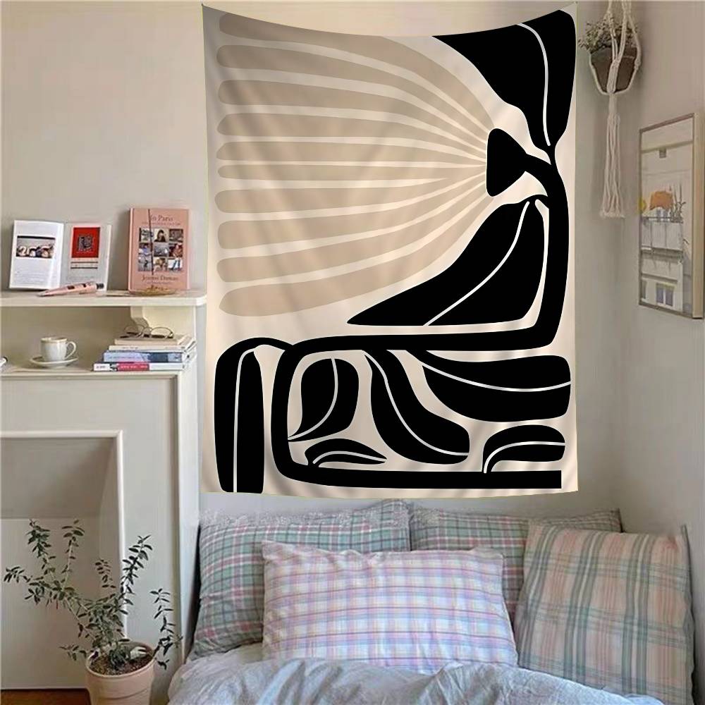 Abstract minimalist female body lines anime tapestry wall decoration home decor girls bedroom decoration