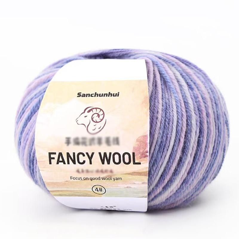 1PC Real Silk Gift Thread Pure Cotton Line Multi-functional Hand Woven Handmade Segmented Dyed Wool Yarn Multi-element